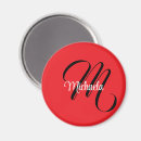Recherche de texte rouge magnets Monogramme