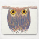 Recherche de hibou coloré tapis souris Chouette