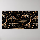 Recherche de fossiles posters Motif