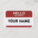 Recherche de bonjour mon nom est cartes visite Affaires