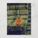 Recherche de moine bouddhiste cartes postales Wat