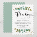 Recherche de de de calligraphie baby shower invitations Eucalyptus
