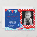 Recherche de nautical 1ans anniversaire invitations Premier