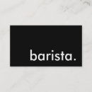 Recherche de barista cartes visite Espresso
