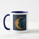 Recherche de chat et lune tasses Sorcière
