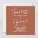 Recherche de burnt orange invitations Terre cuite