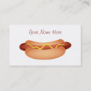 Recherche de hot dogs cartes visite Moutarde