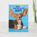 Recherche de basset hound anniversaire cartes Mignon