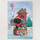 Recherche de teckel puzzles Noël