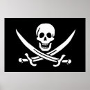 Recherche de drapeau de pirate posters Crâne et os