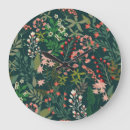 Recherche de motif floral horloges Vert