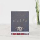 Recherche de chien noir et blanc vœux cartes Mignon