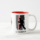 Recherche de de pompier tasses Ligne rouge mince