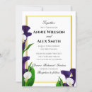 Recherche de calla mariage invitations Élégant