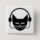 Recherche de chat noir badges Cool