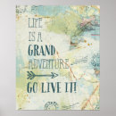 Recherche de letterpress posters Citation de voyage