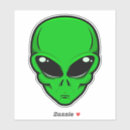 Recherche de martien vert autocollants Ufo