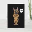 Recherche de german shepherd vœux cartes Drôle