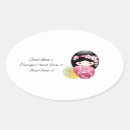 Recherche de fleurs ovales autocollants Sakura