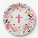 Recherche de première communion assiettes en papier Fille