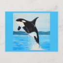 Recherche de baleine bleue cartes postales Orque