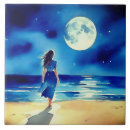 Recherche de pleine lune carreaux Ciel nocturne