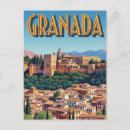 Recherche de grenade vintage cartes postales Alhambra