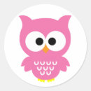 Recherche de hibou autocollants Rose