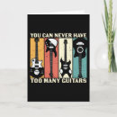 Recherche de rétro guitare vœux cartes Musicien