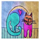 Recherche de chat abstrait carreaux Coloré