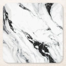 Recherche de marbre noir et blanc dessous de verres Abstrait