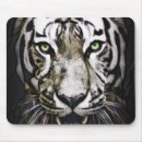 Recherche de yeux tigre tapis souris Blanc