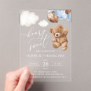 Recherche de carrés bleus et bruns invitations Bébé