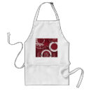 Recherche de rouge foncé tabliers Blanc