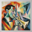 Recherche de musicien de jazz posters Coloré