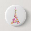 Recherche de tour eiffel badges Fleurs