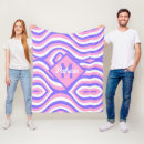 Recherche de années 70 motifs couvertures plaids Psychédélique