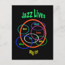 Recherche de piano jazz cartes postales Musique