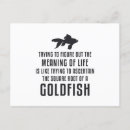 Recherche de poisson rouge drôle cartes postales Mignon