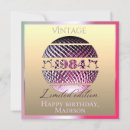Recherche de 1984 anniversaire cartes Vintage
