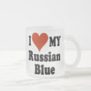 Recherche de bleu russe tasses Amoureux des chats
