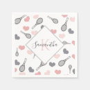 Recherche de coeur mignon serviettes Monogramme