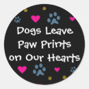 Recherche de pawprints autocollants Empreintes de pattes