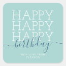 Recherche de vert turquoise autocollants Typographie