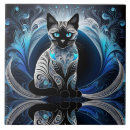 Recherche de chat noir blanc carreaux Siamois