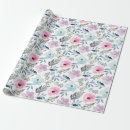 Recherche de aquarelle papier cadeau Motif floral