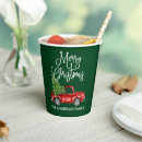 Recherche de noël gobelets papier Rouge et vert