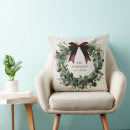 Recherche de ruban rouge coussins Moderne