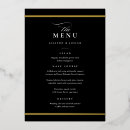 Recherche de noir et blanc mariage menus Classique