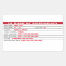 Recherche de urgence autocollants Contact